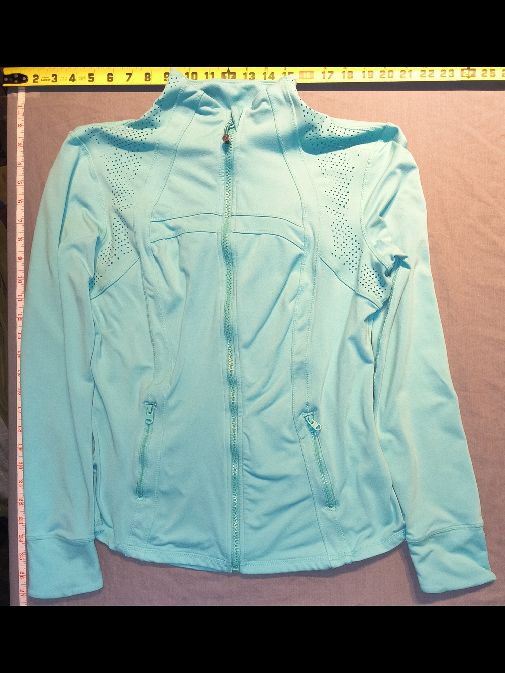 Tangerine Aqua Blue Athletic Jacket